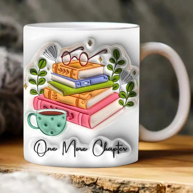 350ml More Chapter Coffee Mug Porcelain Book Lover Cup Ceramic Reading Mugs Bookworm Drinking Coffee Tea Juice Water book lovers