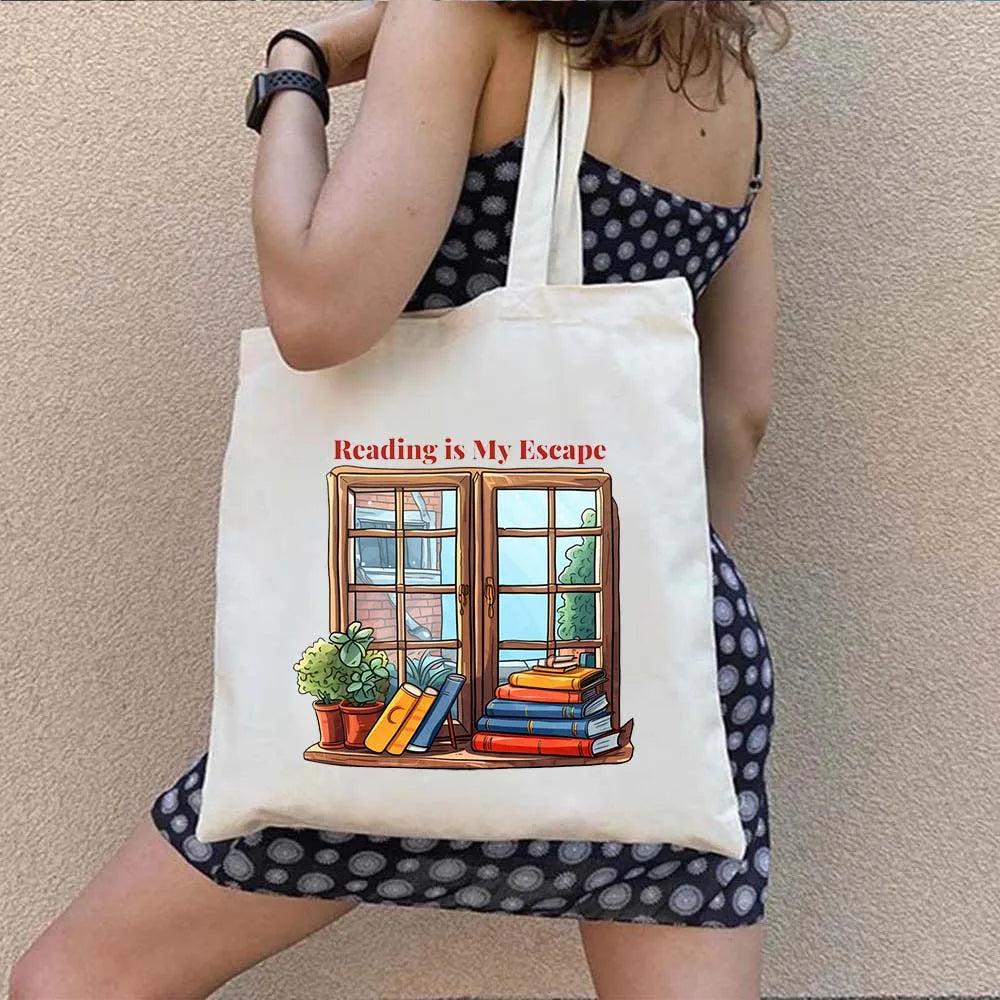 London Daunt Books Tote Bag Library Love Reading Shopping Bookish Students Women Canvas Tote Bag Cotton Travel BOOKSHOP Handbags